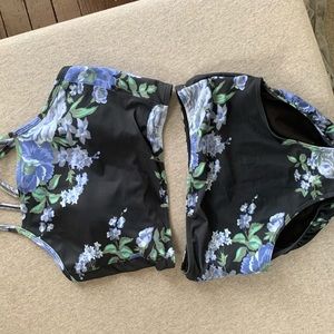 Albion Fit Blue Antigua Two Piece Swim Suit